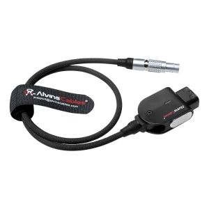 Alvin's Cables Smart D-tap to 2 Pin Male Braided Power Cable for Teradek|SmallHD