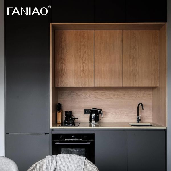 Quality Custom Kitchen Countertop With Cabinet Mini Hotel Apartment Kitchenette Modular Melamine Kitchen Cabinets wholesale