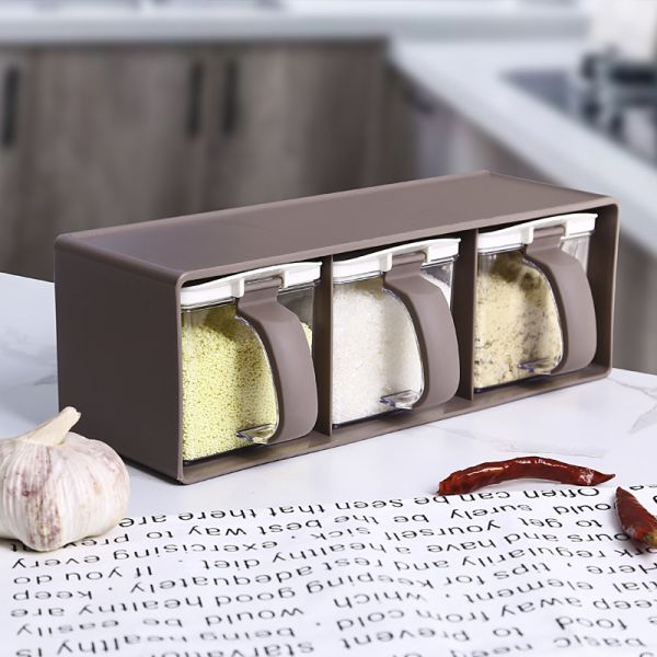Odm Household 3pcs Set Plastic Kitchen Organizers Seasoning Box