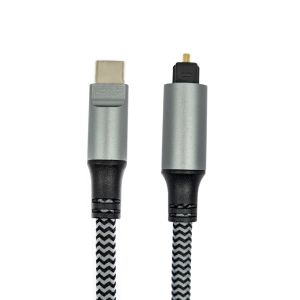 TOSLINK Optical Audio Cable with Type-C Male Connector for Soundbar&speaker