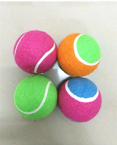 outdoor 6.3cm rubber soft fetch toy tennis ball pet playing