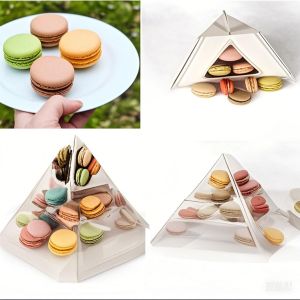 Durable Plastic Macaron Trays 40 Pieces Macaron Display Rack