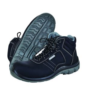China Steel Toe Non-slip Protective Work Shoes with Anti-puncture Sole and Leather Material on sale