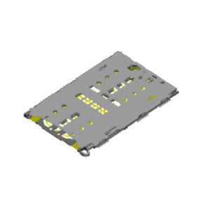 Copper Alloy Electronic Components Connectors Jack T Flash Card Connector