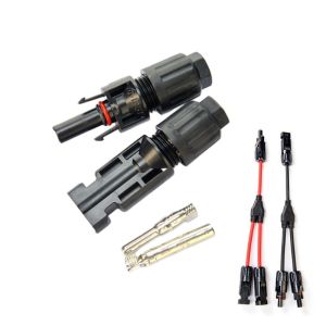 Tuv Heavy Duty Safe Solar Pv Male and Female Dc Power Solar Cable Connector Socket With Fuse for DC Solar Extension Cable Usage