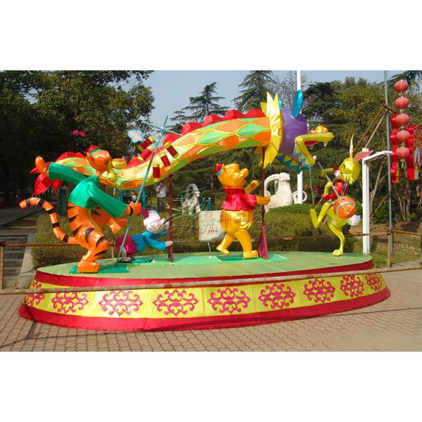 Interactive Landscape Fabric Chinese Lanterns Large Shopping Malls Charge Of Decorating