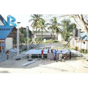 Lightweight Sgaier Truss High Performance For Stage / Roof Easy To Build Up