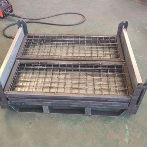 Stackable Durable Steel Foldable Wire Mesh Container For Your Storage Requiremen