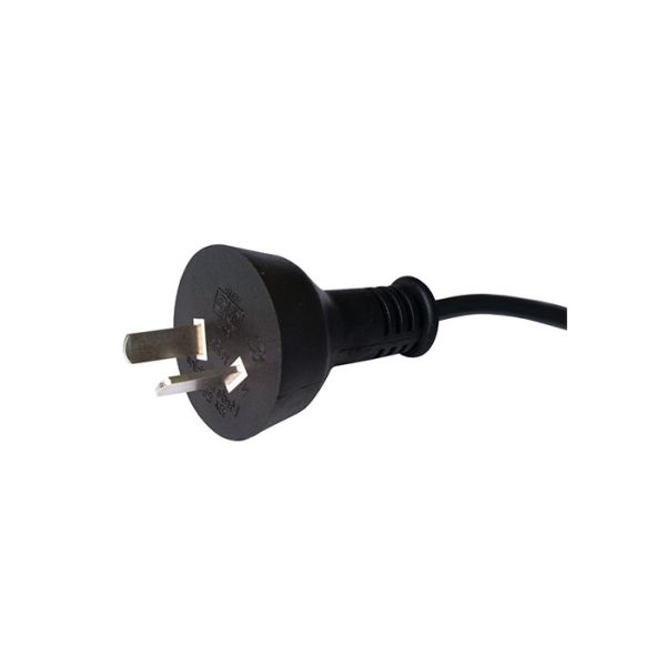 Quality Argentina Retractable Ac Power Supply Cord Black Color With 2 Pin Plug wholesale