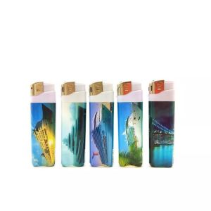 Customization Plastic Cigarette Electronic Disposable Refillable Lighter Model