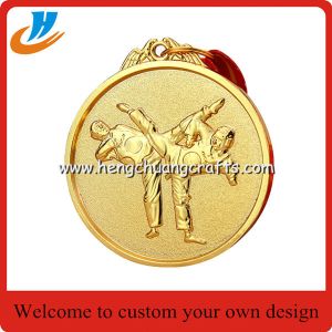 China Taekwondo metal medals, custom made metal engraved Taekwon-do medals factory on sale