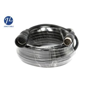 Vehicle Camera 13 Pin Din Cable Video Custom Cable Assembly , Single Shielding