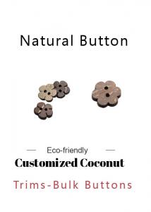 Cheap Fancy 2 Hole Natural Coconut Buttons Size For Sweaters &amp; Casual Shirts for sale
