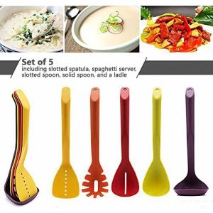 5-Piece Compact Nesting Kitchen Utensil Set SS Kitchen Tools for Hassle-Free