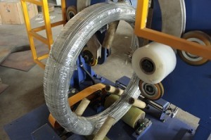 Customized Color Steel Wire Packing Machinery With DC Motor Driven