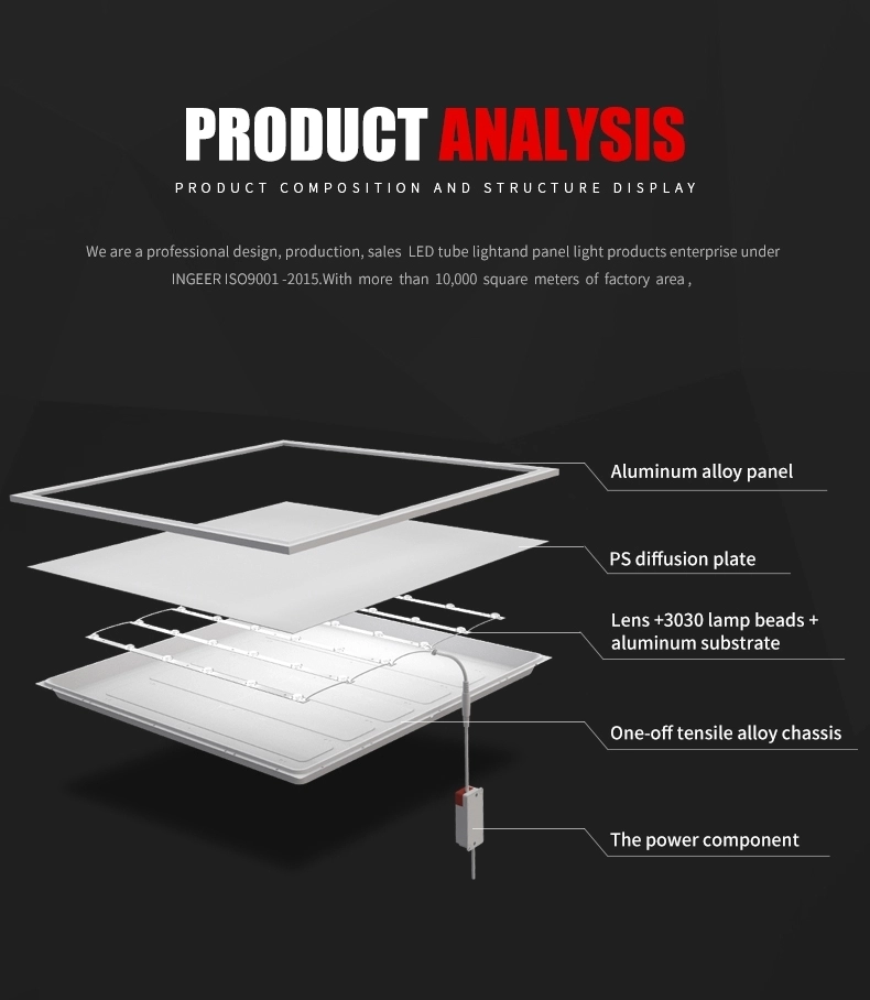 3500K 30W SMD2835 Decorative Ceiling LED Backlight Panel