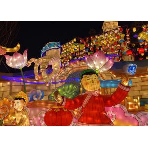 Cheap Interactive Landscape Fabric Chinese Lanterns Large Shopping Malls Charge Of Decorating for sale