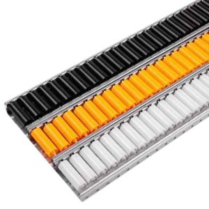 Warehouse Sliding Shelf Rack Flow Rail Plastic Wheels Roller Track Conveyor Load