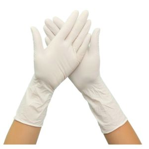 White Soft Long Latex Gloves Disposable M Easy Donning CE FDA Certificates