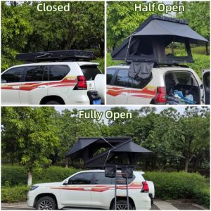 Overland 4X4 RTT Z Rooftop Tent With 320G Polyester Cotton 2.3m Telescopic