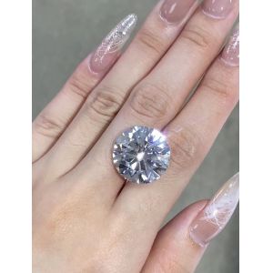Large Size Loose 7ct Lab Created White Diamonds G Color Round Brilliant Cut For Necklace