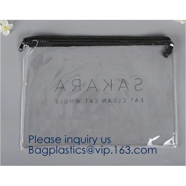 Zipper Flat Stationary Bag Pencil Bags With Zipper,PVC/EVA Toiletry Bag Zipper Closure,Travel Cosmetic Toiletry Bag