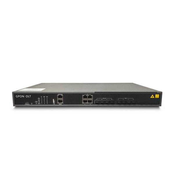 OS-GP04W GPON OLT 8PON NMS/CLI/Web management with 4*10GE uplink port,AC/DC