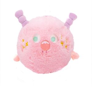 Toys Inflatable Fuzzy Smiley Face 23 cm Yellow PVC Inner Ball Material for