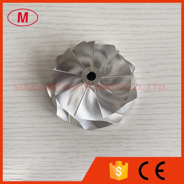 Quality G30-770 57.52/71.40mm 9+0 blades point milling milling/aluminum 2618/billet compressor wheel superback:2.36mm wholesale