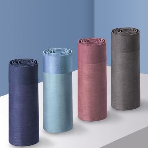 Regenerated Cellulose Mens Breathable Panties Solid Color Seamless Boxer Briefs