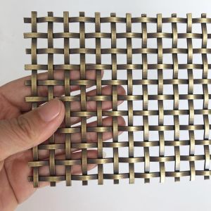 Architectural Woven Partitions Decorative Metal Mesh Panels 316 Stainless Steel