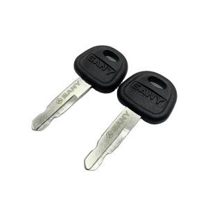 13.4*12.7*12.7 Solidified Paper Ignition Door Key for Sany SY85C SY115 SY200C SY245 SY285 SY700 SY480 SY550 Excavator