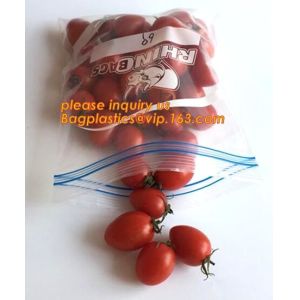 double track reclosable zip lock bag, double-track zipper closure, slide seal