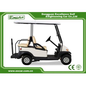 White Used Electric Golf Carts With Trojan Battery CE Approved 4 Seater 275A