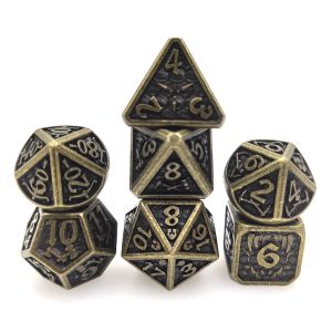 Pokemon Wear Resistant Metal RPG Dice Sharp Practical Tabletop Gaming Polyhedral
