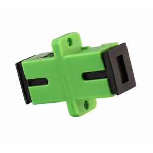 Green Singlemode Sc Apc Simplex Adapter With Zirconia Ceramic Ferrule