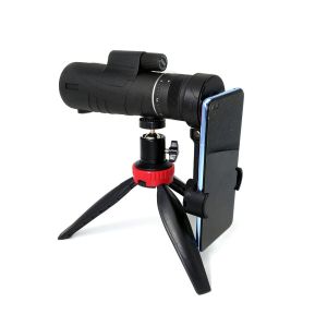 Adults 8-24x40 Zoom Monocular Telescope With Tripod Phone Holder