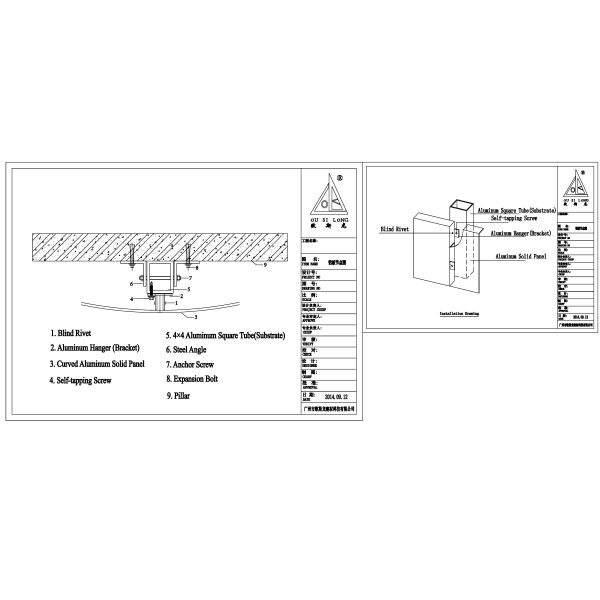 Building Decorative Materials Soundproof Aluminium / Aluminum Honeycomb Composite Ceiling Panel With PVDF Painting
