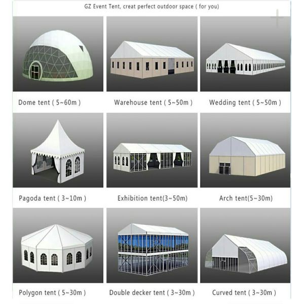 Waterproof Sunscreen Large Outdoor Aluminum Tent With Glass Wall