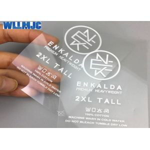 Wholesale Factory Bulk Custom Brand Iron on Size Tag Garment Washing Instruction