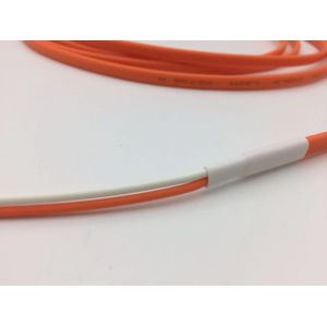 Ruggedized Flat Twin Duplex Fiber Optic Patch Cable LC-LC Multimode LSZH Jacket