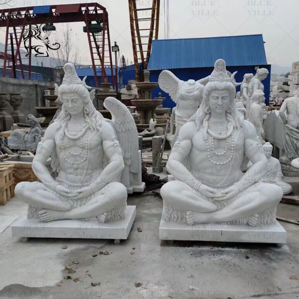 Marble Lord Shiva Statues Sculpture Life Size Hindu God Statue Indian Religious