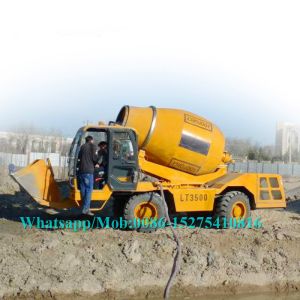 Full Hydraulic Road Work Machines , Self Loading Construction Concrete Mixer 3
