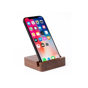 5200mAh Wooden Power Bank , Wireless Charging Bank With Holder Function