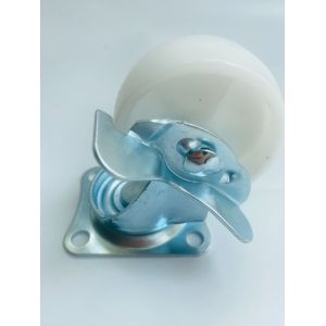 13mm/13mm/17mm/21mm/27mm/27mm Light Duty Furniture PP White Swivel Castor with