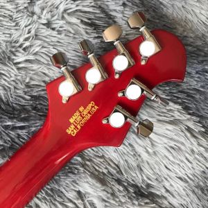 Custom Grand Musicman Left-Handed Version Style Electric Guitar in Red