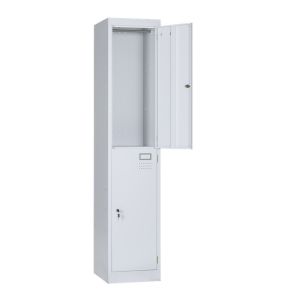 China OEM Metal Storage Wardrobe 2 Door Staff Gym Steel Locker on sale