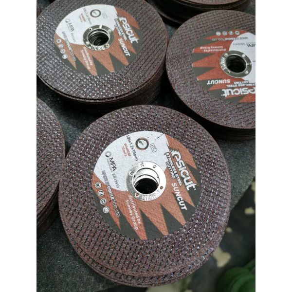 Red D105x1.2x16mm Stainless Steel Cutting Discs OEM ODM Cut Off Wheel For Grinder