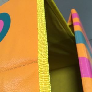 OEM Plastic PU foldable Clothes Storage Box Custom Print