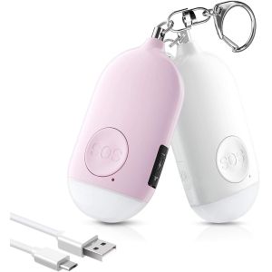 China Flashlight Personal Alarm Siren Protection Safesound 130mAh Song USB Charging on sale